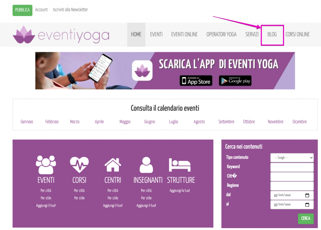 Come promuovere online un evento di yoga BLOG