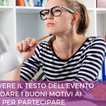 Come scrivere il testo efficace per un evento