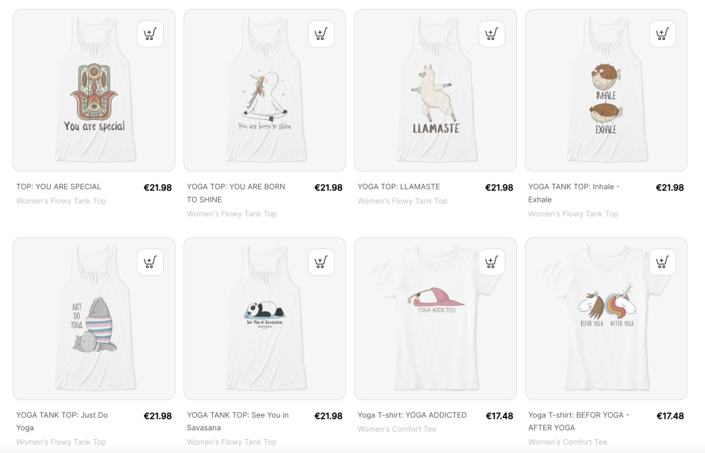 Yoga-Lovera-T-shirts (teespring)