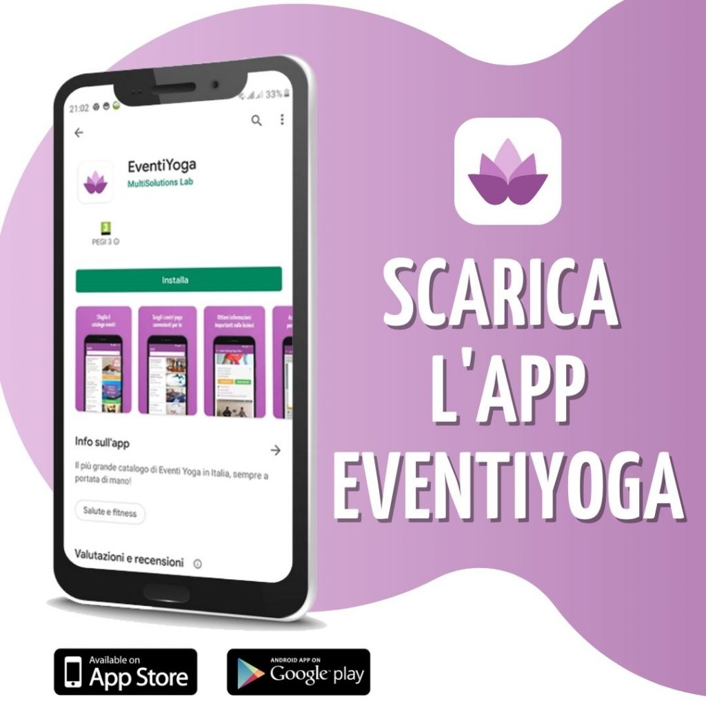 vacanze yoga sulla neve sull'app Eventiyoga 