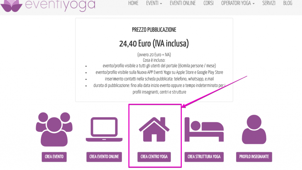 Come Pubblicare Centro Yoga